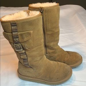 UGG Australia Kids Retro Cargo Chestnut Boots